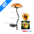 Lumière solaire de champignon de jardin